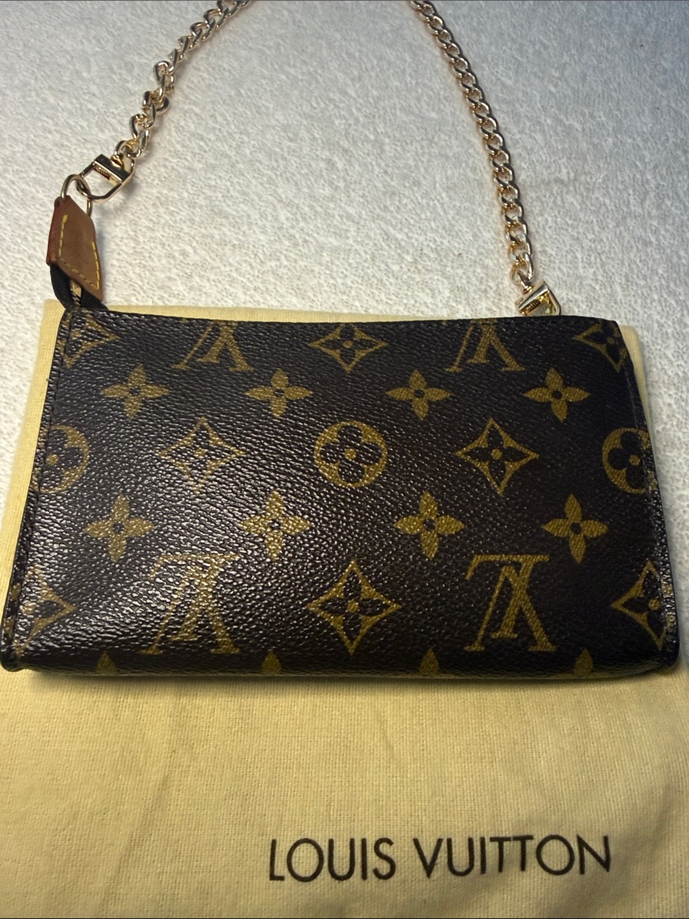 Authentic Louis Vuitton Monogram Bucket PM Accessories Pochette - Picture 3 of 9
